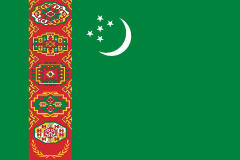 Флаг Туркменистан