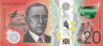 Купюра 20 AUD 20 AUD