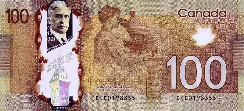 Купюра 100 CAD 100 CAD