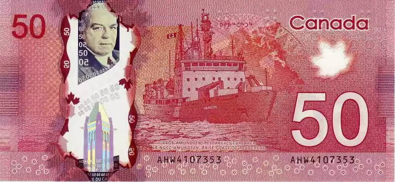 Купюра 50 CAD 50 CAD