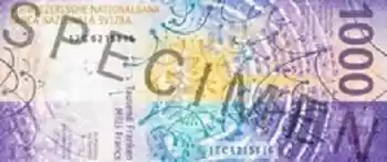 Купюра 1000 CHF 1000 CHF