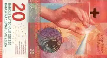 Купюра 20 CHF 20 CHF