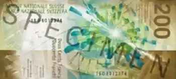 Купюра 200 CHF 200 CHF