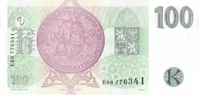 Купюра 100 CZK 100 CZK