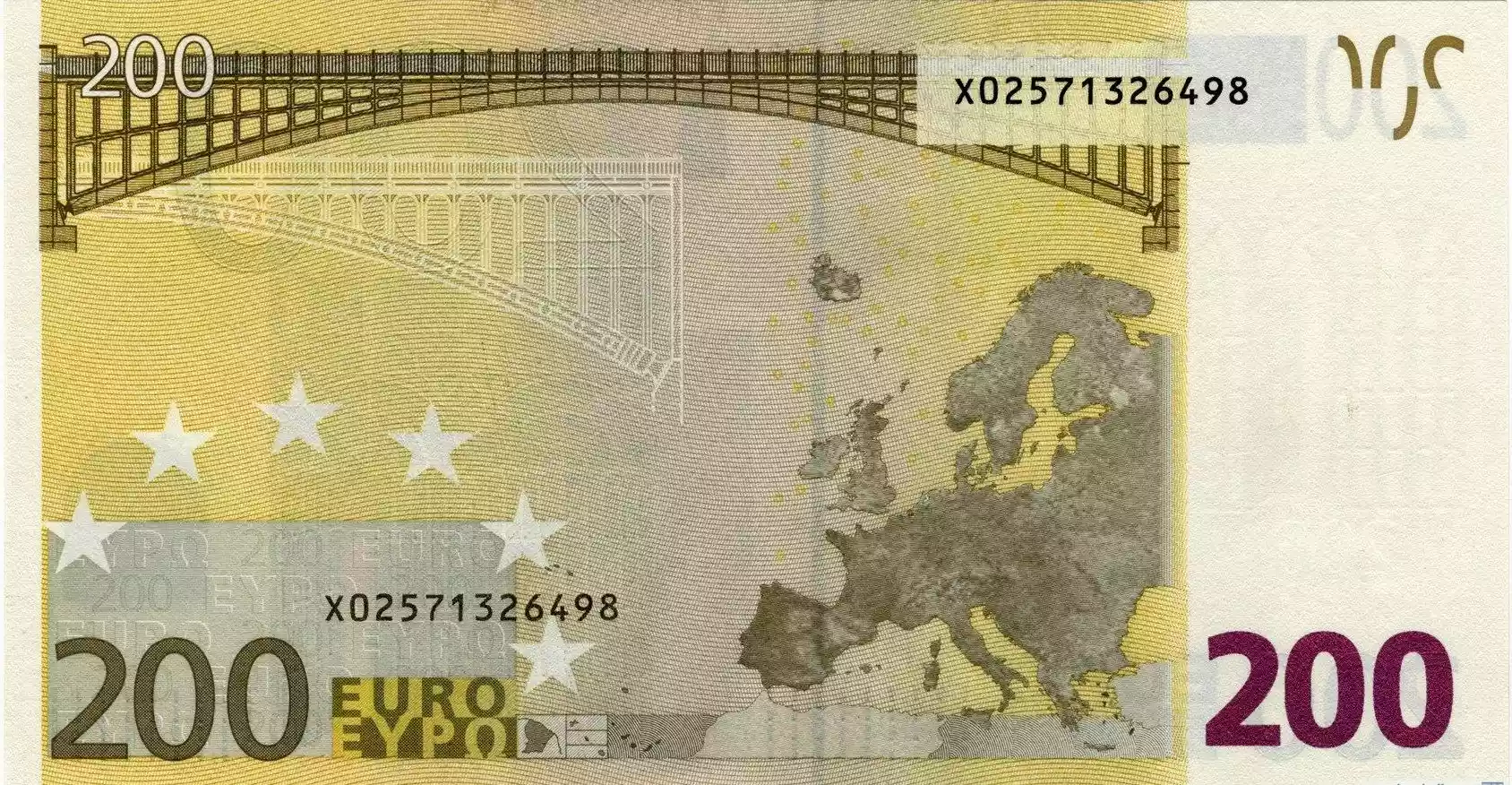 Купюра 200 EUR 200 EUR