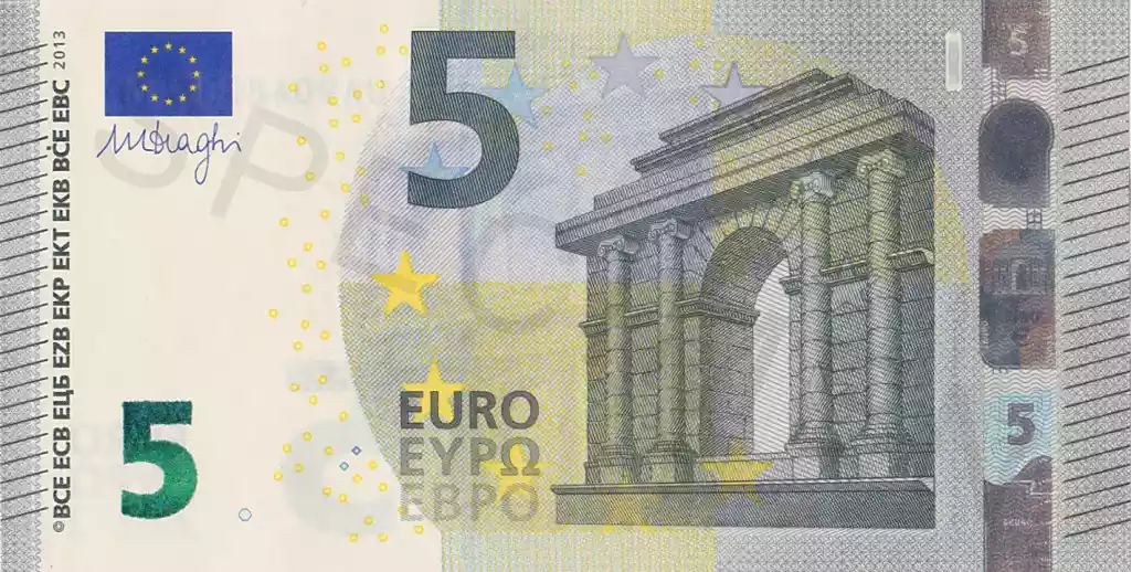 Купюра 5 EUR 5 EUR