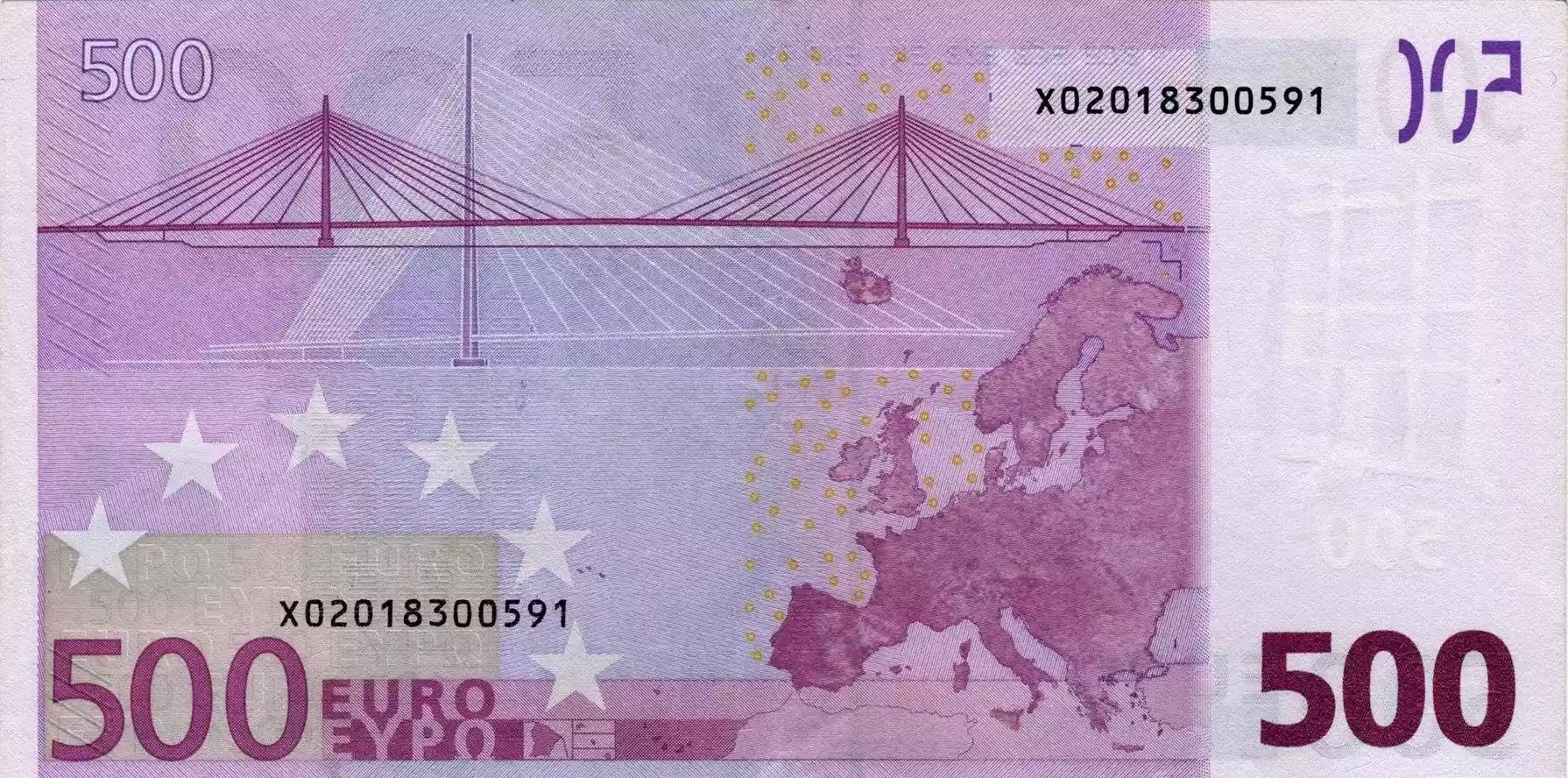 Купюра 500 EUR 500 EUR
