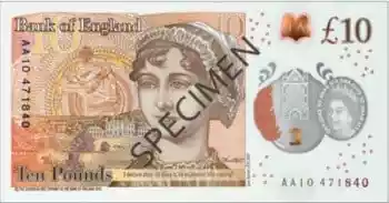 Купюра 10 GBP 10 GBP