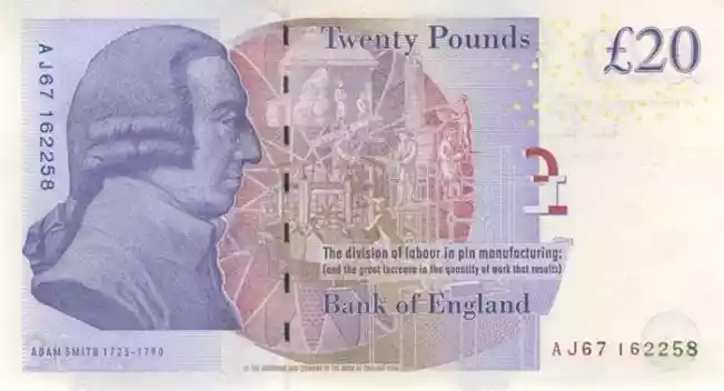 Купюра 20 GBP 20 GBP
