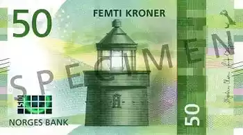 Купюра 50 NOK 50 NOK