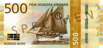 Купюра 500 NOK 500 NOK