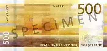 Купюра 500 NOK 500 NOK