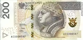 Купюра 200 PLN 200 PLN