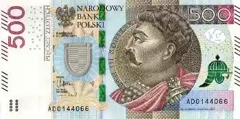 Купюра 500 PLN 500 PLN