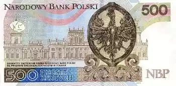 Купюра 500 PLN 500 PLN