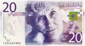 Купюра 20 SEK 20 SEK