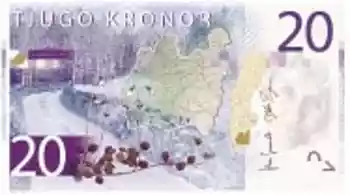 Купюра 20 SEK 20 SEK
