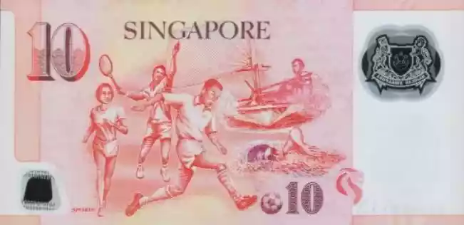 Купюра 10 SGD 10 SGD