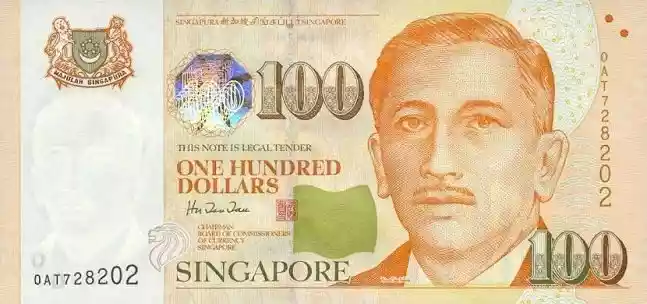 Купюра 100 SGD 100 SGD