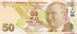 Купюра 50 TRY 50 TRY