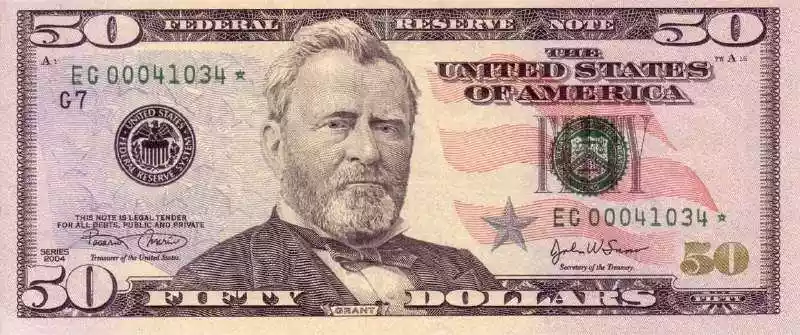 Купюра 50 USD 50 USD